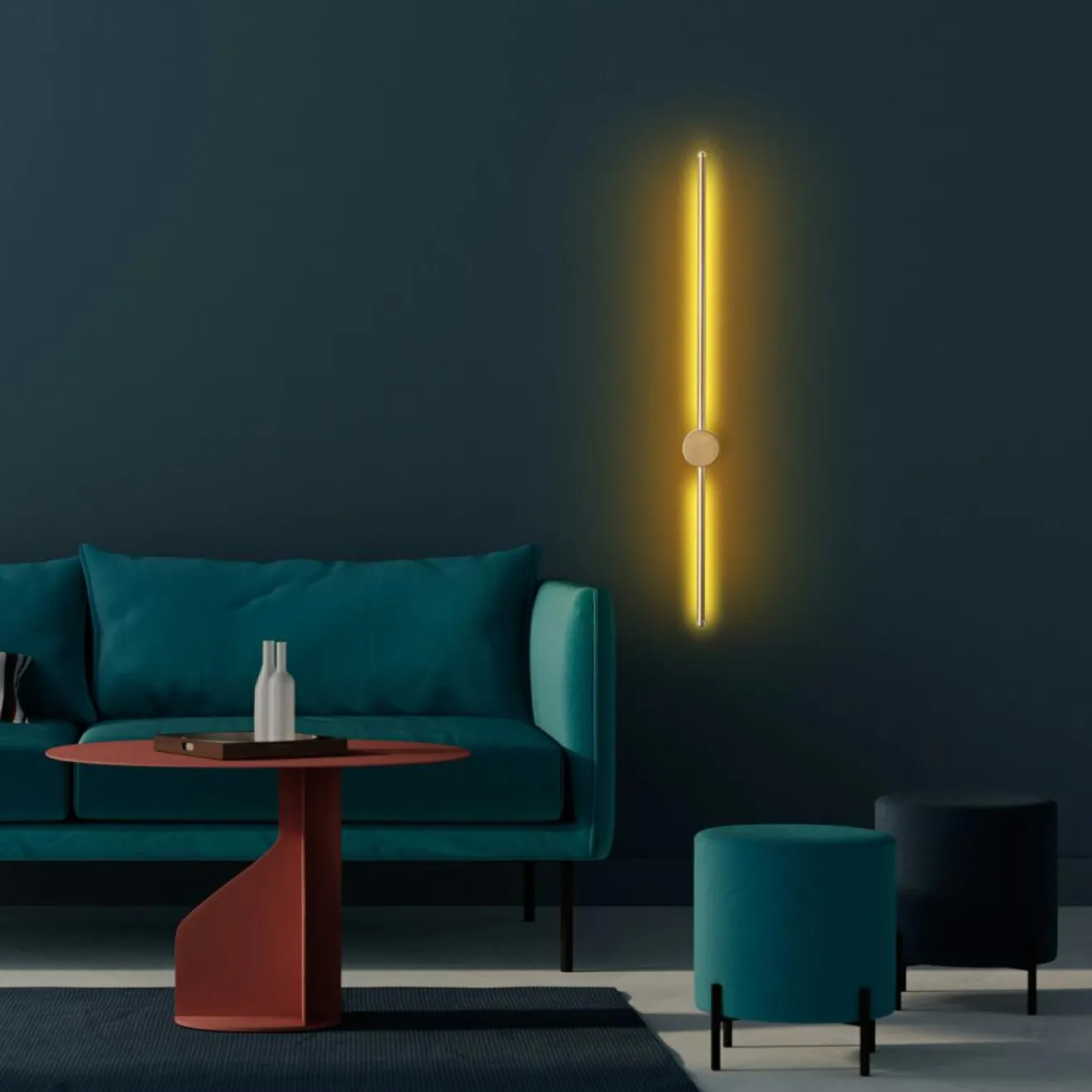 Outlet Opviq Applique murale Sword dorée - 91x10x7 cm