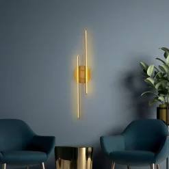 Opviq Applique murale Umut dorée - 17x86 cm