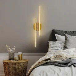 Opviq Applique murale Umut dorée - 17x86 cm