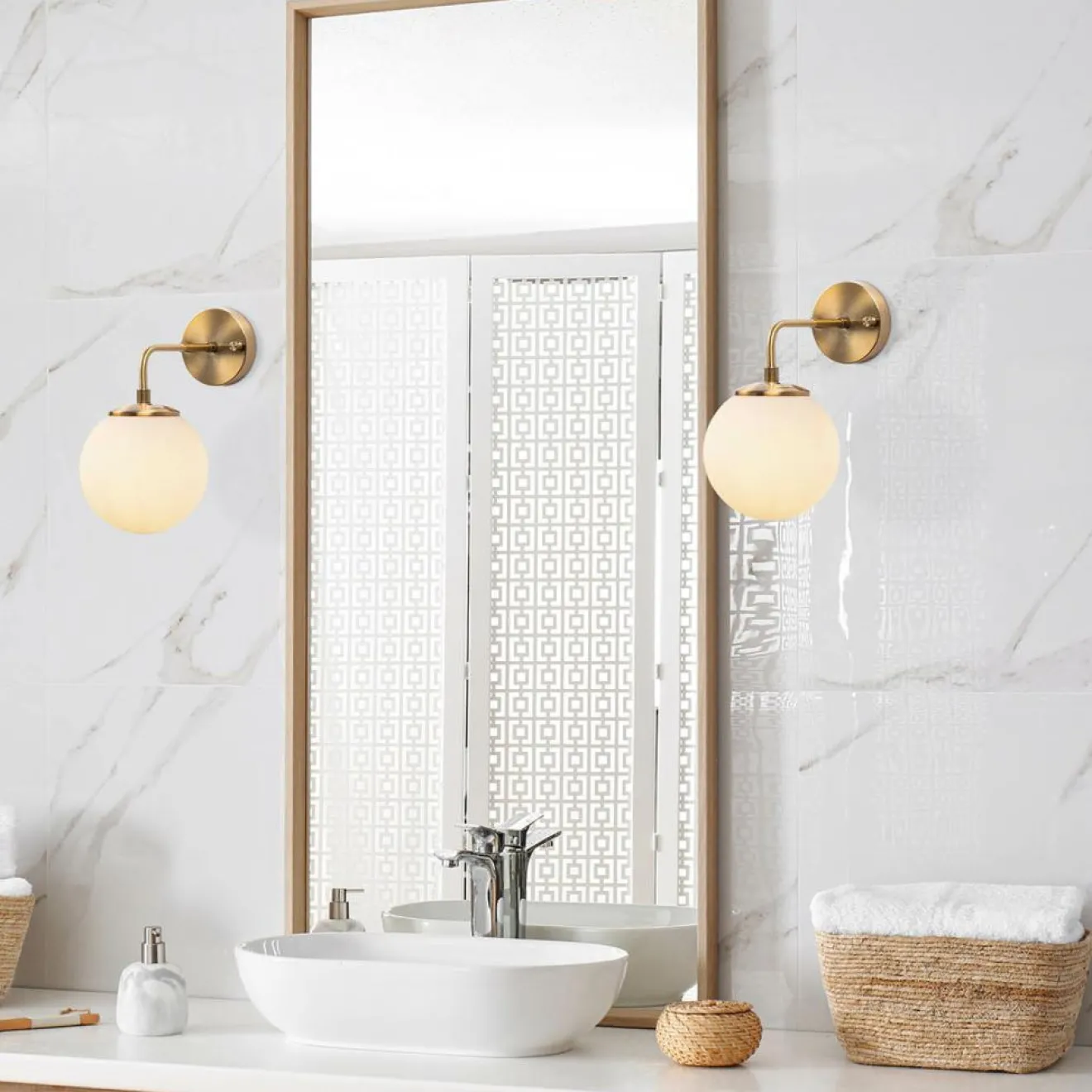 Opviq Applique murale Viran dorée vintage - 15x27x25 cm