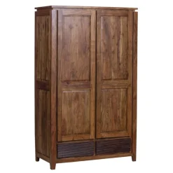 Bois & Chiffons Armoire Lisboa ii Marron - 120x58x200 cm