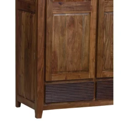 Bois & Chiffons Armoire Lisboa ii Marron - 120x58x200 cm