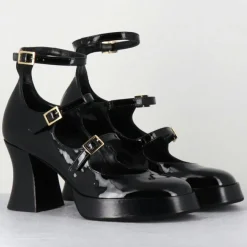 Femme Garrice Lab Babies en Cuir galan noires - Talon : 7.5cm