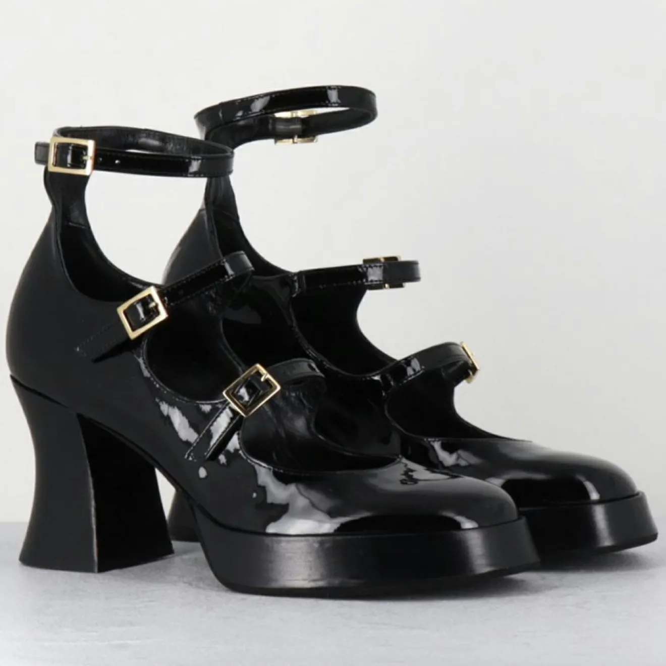 Femme Garrice Lab Babies en Cuir galan noires - Talon : 7.5cm