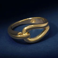 Femme By Rafaella Bague Adara en Argent doré