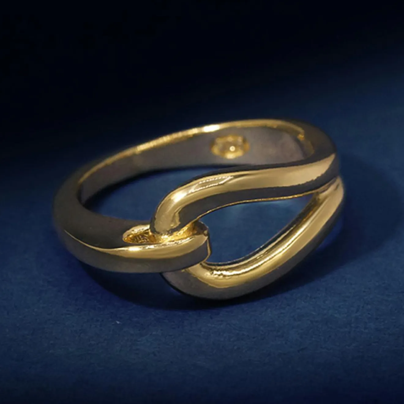 Femme By Rafaella Bague Adara en Argent doré