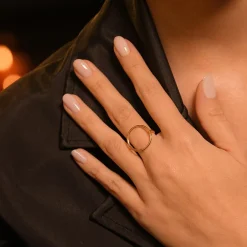 Femme By Rafaella Bague Albina en Argent doré