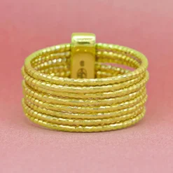 Femme By Rafaella Bague Alcor en Argent doré