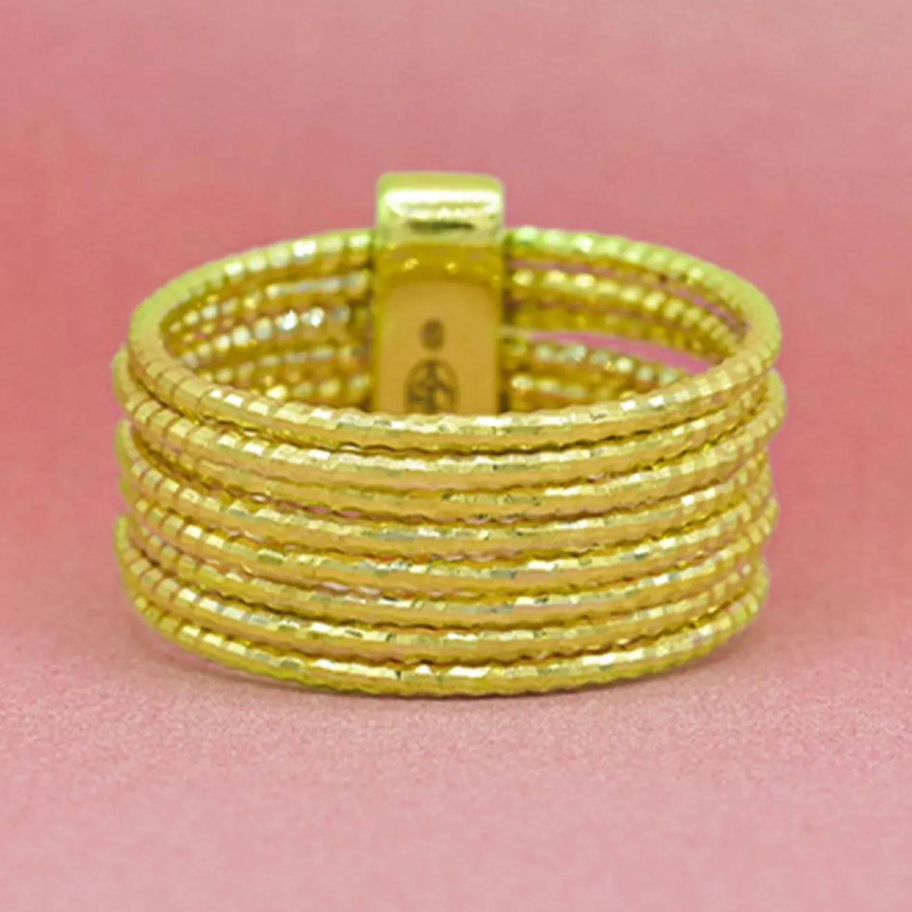 Femme By Rafaella Bague Alcor en Argent doré