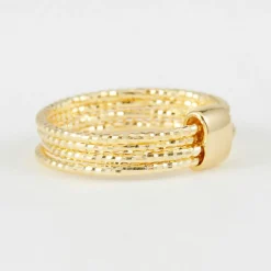 Femme By Rafaella Bague Alcyone en Argent doré