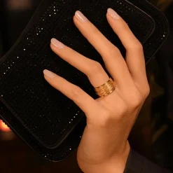 Femme By Rafaella Bague Amos en Argent doré