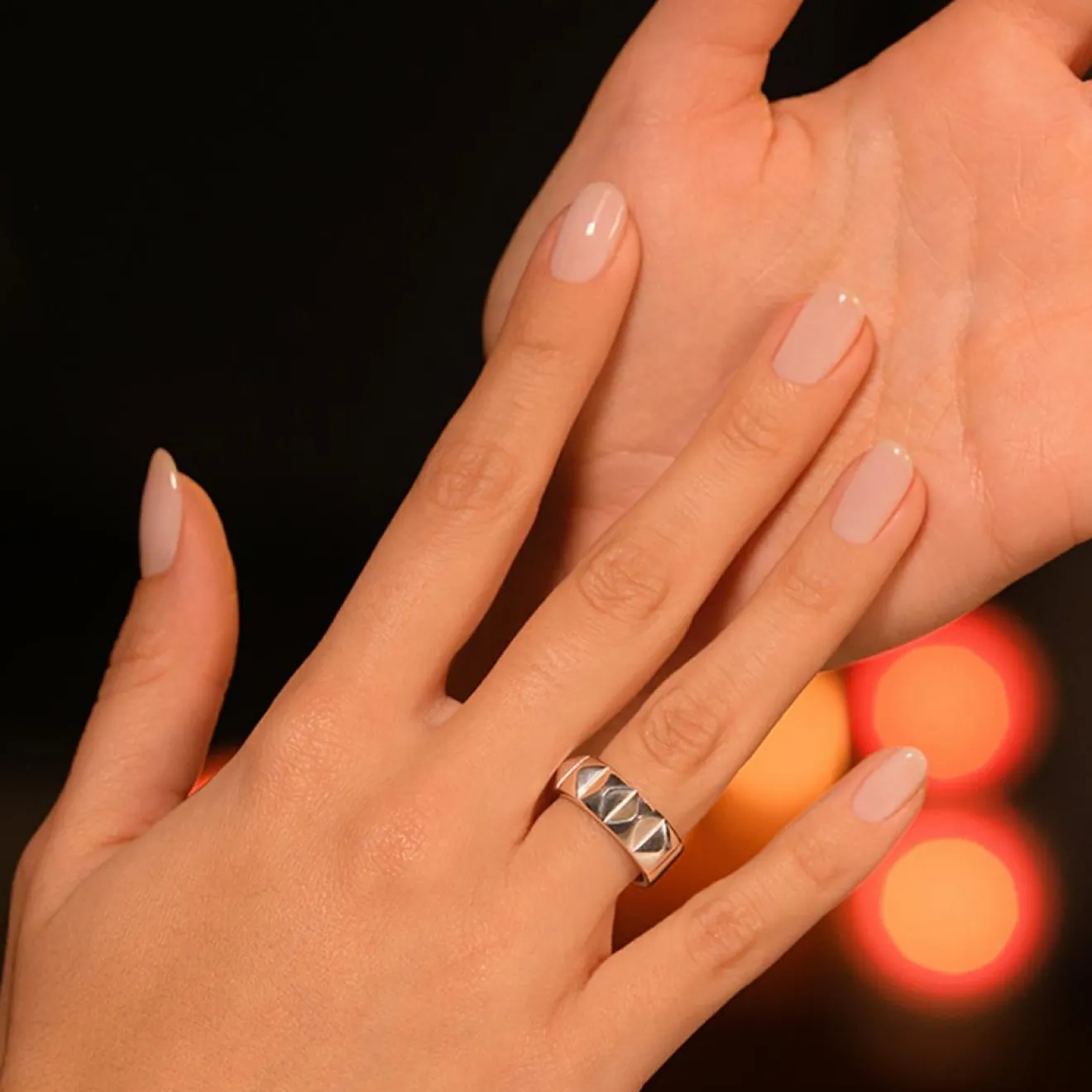 New By Rafaella Bague Catelina en Argent