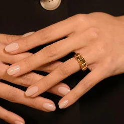 Best By Rafaella Bague Catelina en Argent doré