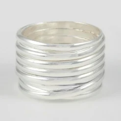 Femme By Rafaella Bague Chara en Argent