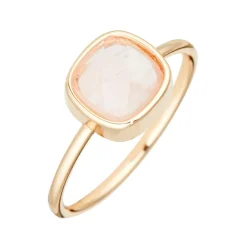 Femme Moonstone Bague Ella Quartz en laiton doré