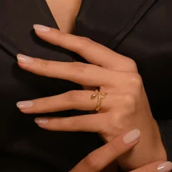 Sale By Rafaella Bague Eole en Argent doré