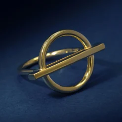 Femme By Rafaella Bague Giuseppa en Argent doré