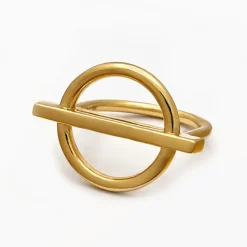 Femme By Rafaella Bague Giuseppa en Argent doré