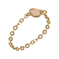 Femme Moonstone Bague Léa Aventurine en laiton doré