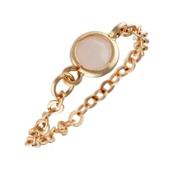 Femme Moonstone Bague Léa Aventurine en laiton doré