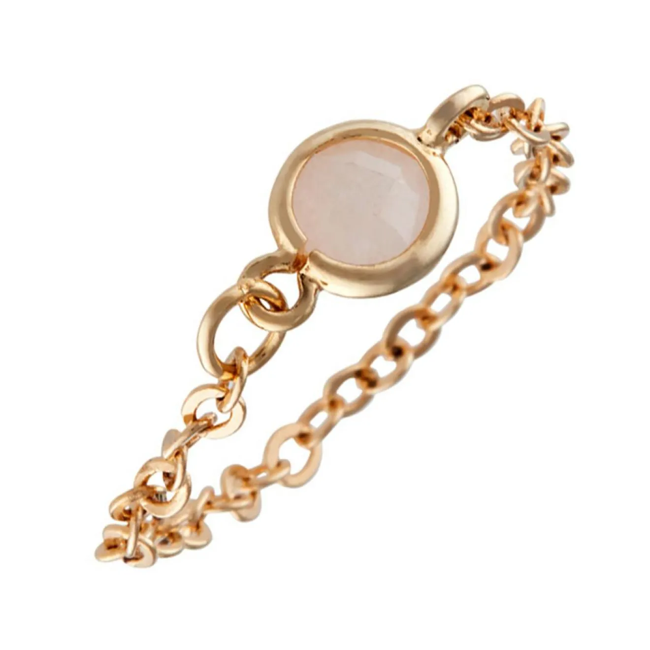 Femme Moonstone Bague Léa Aventurine en laiton doré