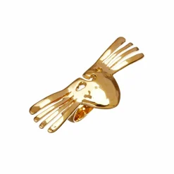 Femme Aurelie Bidermann Bague Melina Masque en plaqué or