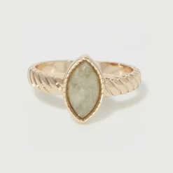 Clearance Moonstone Bague Paola Labradorite en Laiton doré