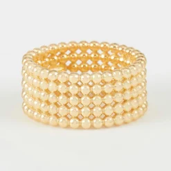 Discount By Rafaella Bague Rana en Argent doré