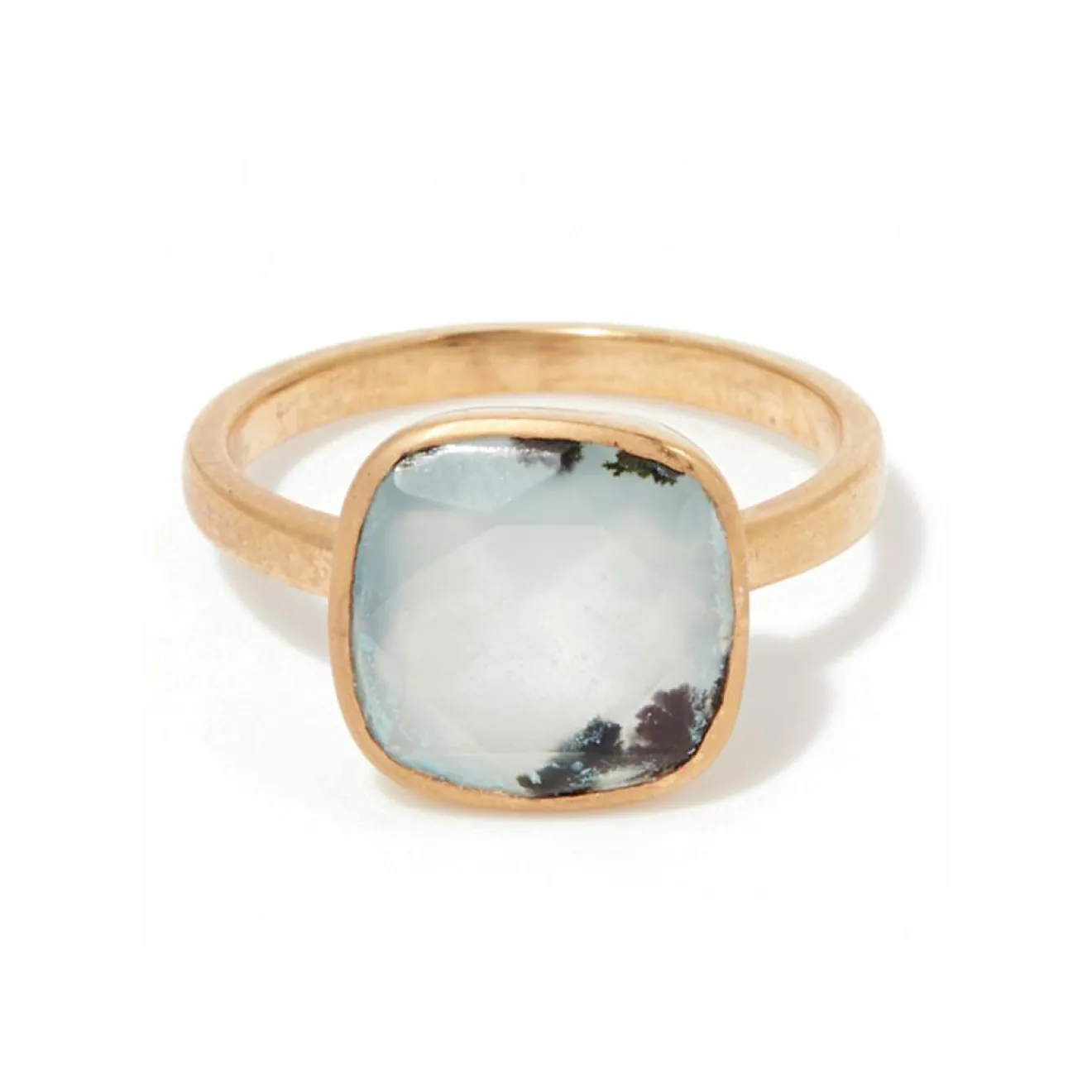 Online Moonstone Bague Sia Calcédoine en laiton doré