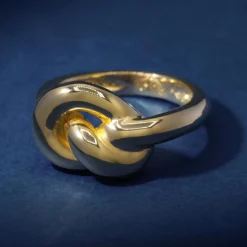 Best By Rafaella Bague Spika en Argent doré