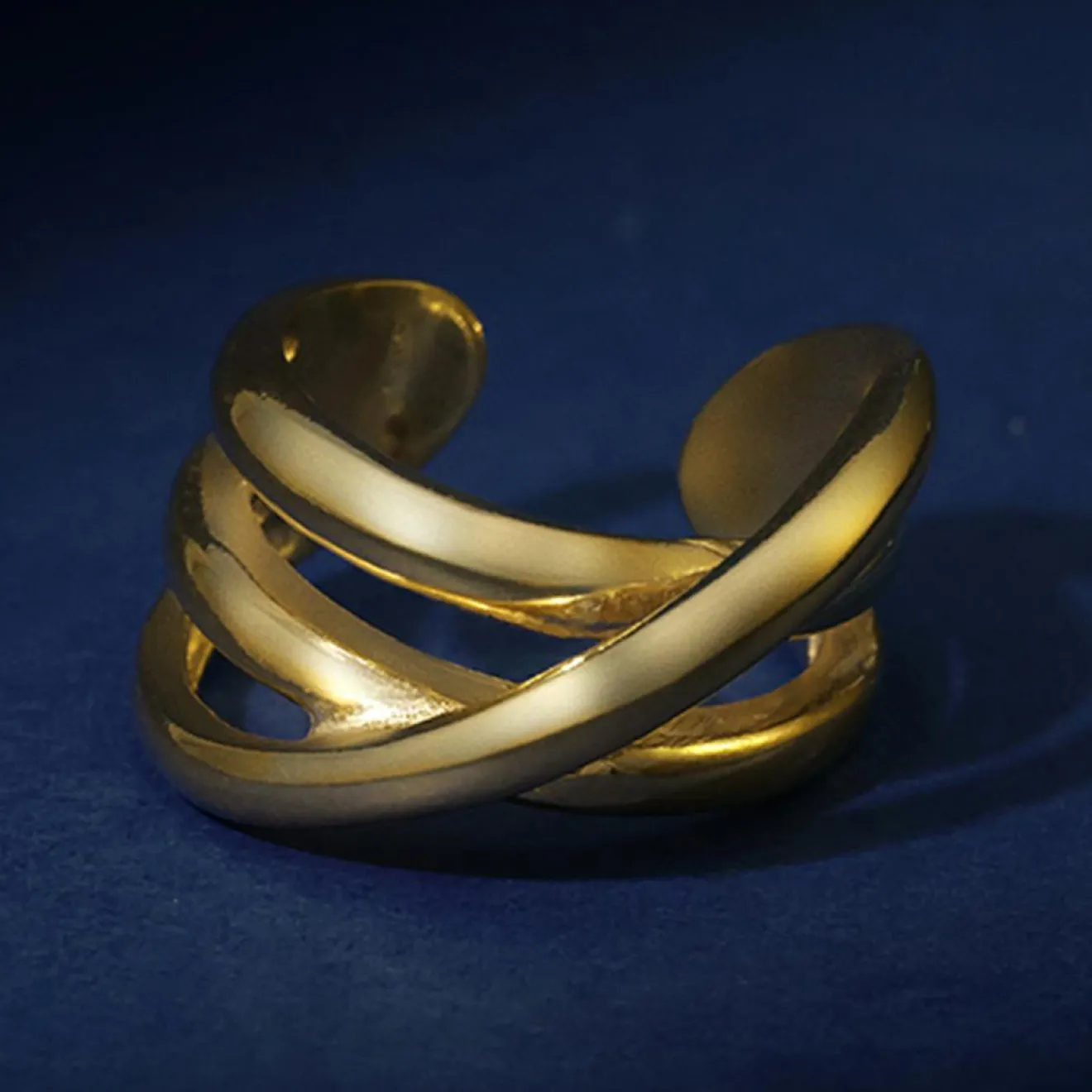 Femme By Rafaella Bague Sveva en Argent doré