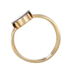 Femme Moonstone Bague Victoria Labradorite en laiton doré