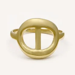 Femme By Rafaella Bague Vincenza en Argent doré