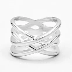 Clearance By Rafaella Bague Zito en Argent