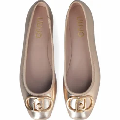 Femme Liu-Jo Ballerines Dafne en Cuir dorées