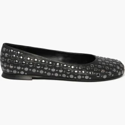 Femme Sonia Rykiel Ballerines en Cuir Beaune noires