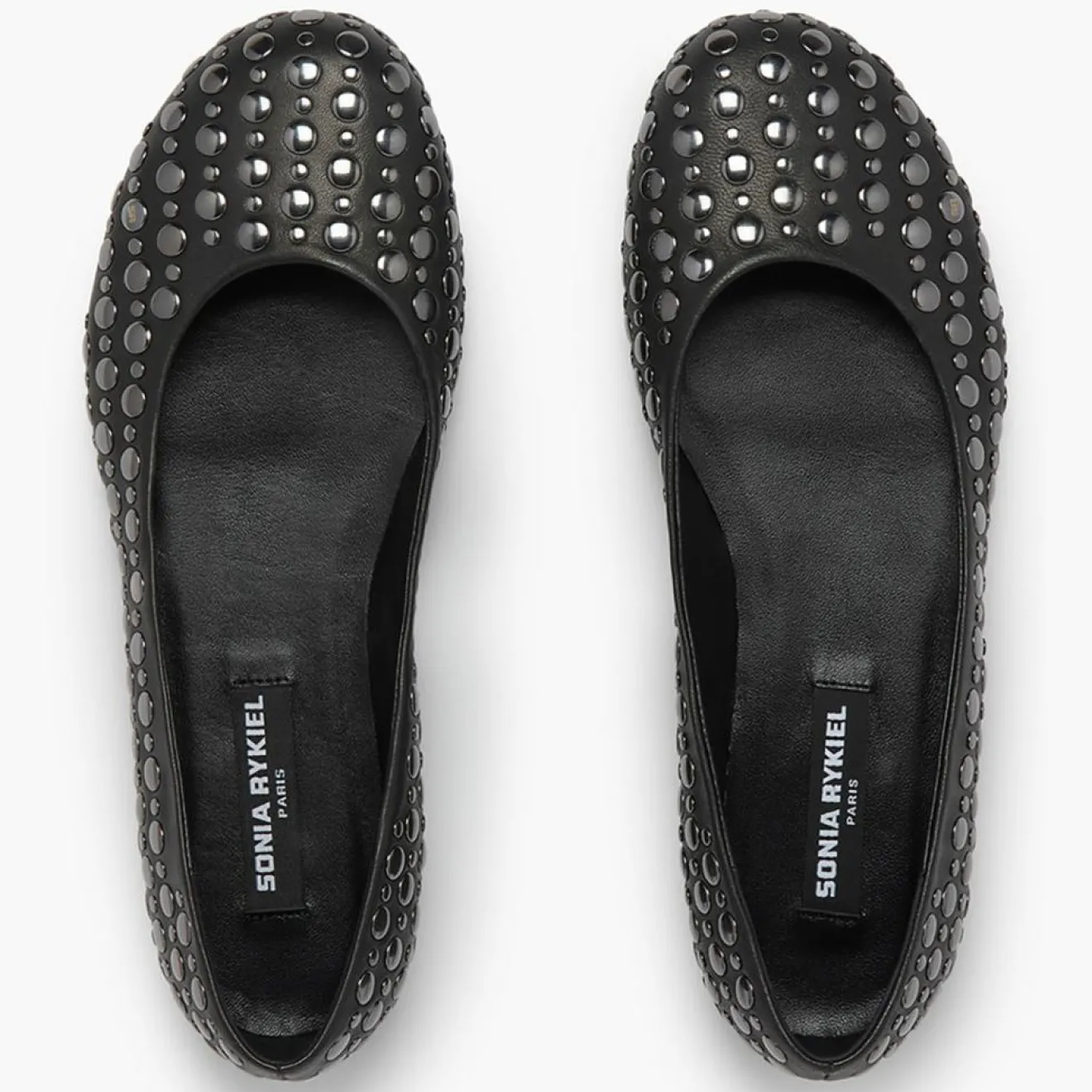 Femme Sonia Rykiel Ballerines en Cuir Beaune noires