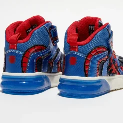 Enfant Geox Baskets à lumières Grayjay Spider-Man x Marvel bleu/rouge