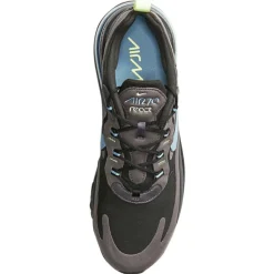 Homme Nike Baskets Air Max React 270 gris/noir/bleu