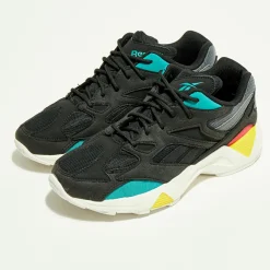 Femme Reebok Baskets Aztrek 96 noir/turquoise/orange