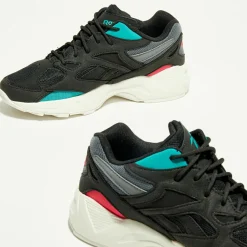 Femme Reebok Baskets Aztrek 96 noir/turquoise/orange