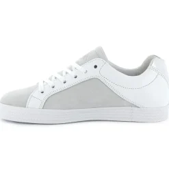 Palladium Baskets basses en Cuir Kalexia bimatières écrues