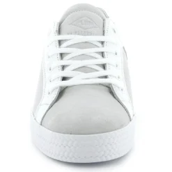 Palladium Baskets basses en Cuir Kalexia bimatières écrues