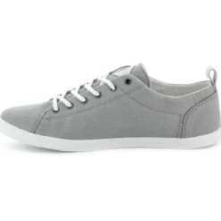 Sale Palladium Baskets basses en Twill de coton Bel gris clair