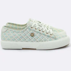 Best Faguo Baskets Birch à carreaux aqua/doré