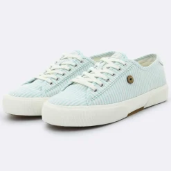 Femme Faguo Baskets Birch rayées minéral