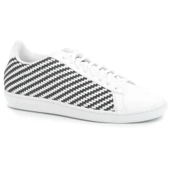 Clearance Le Coq Sportif Baskets Courtset blanc/noir