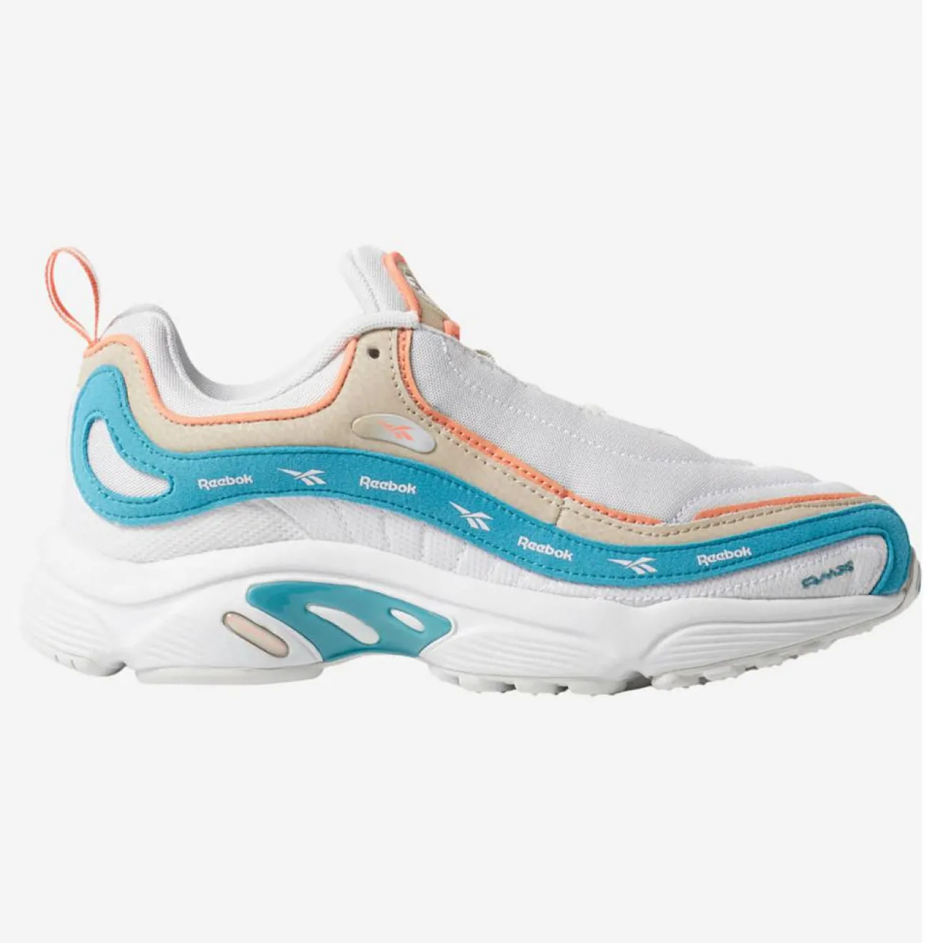 Best Reebok Baskets Daytona Dmx Mu blanc/turquoise/orange