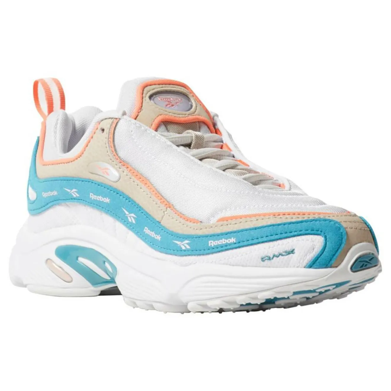 Best Reebok Baskets Daytona Dmx Mu blanc/turquoise/orange