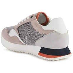 Femme Geox Baskets Doralea gris/vieux rose